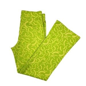 Industry Republic Clothing Pants Womens 32 X 32 Green Yellow Hippie Boho Bootcut